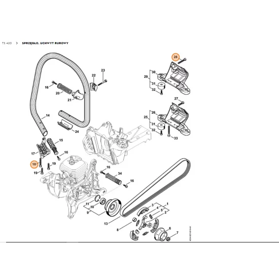 STIHL Śruba z łbem cylindrycznym IS-P6x40 9074 478 4705